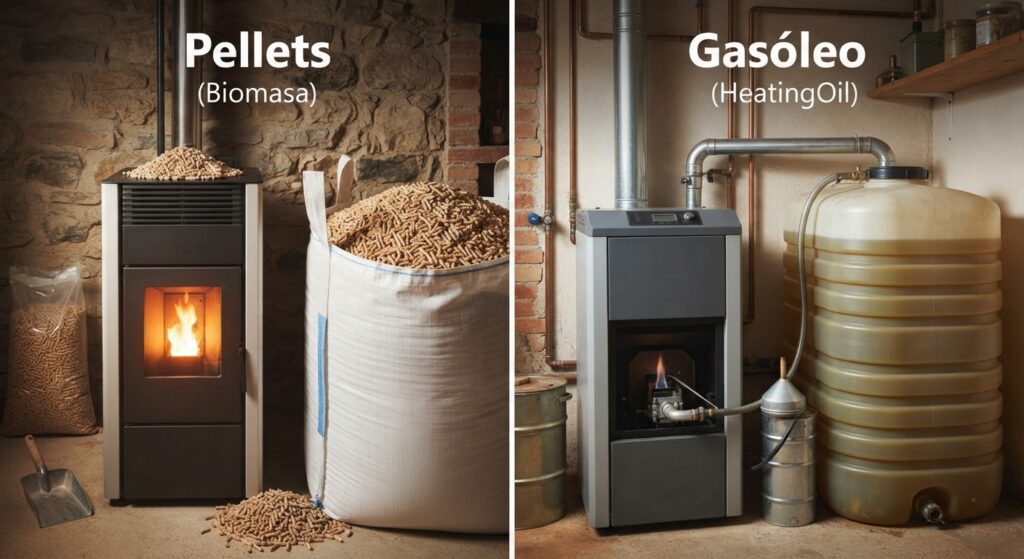 pellets vs gasóleo