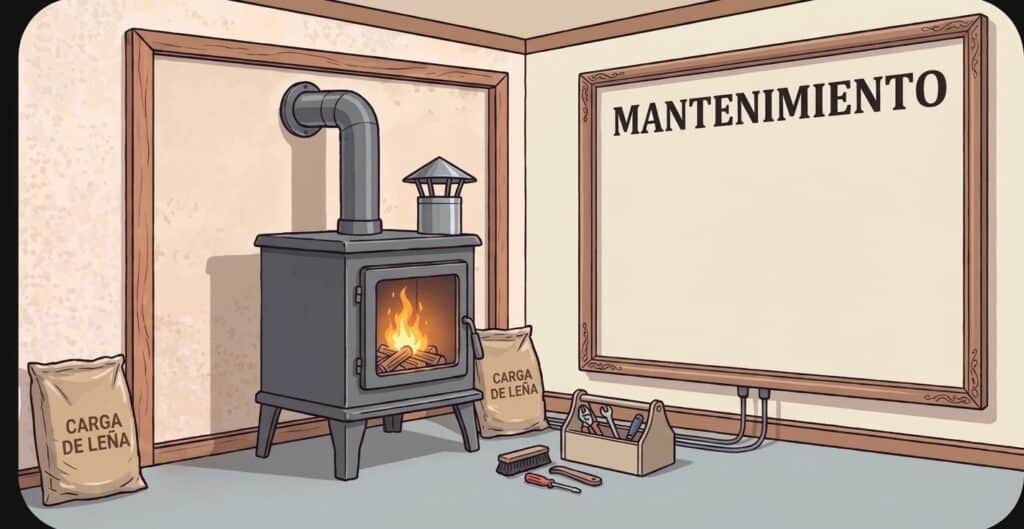 Mantenimiento anual de una estufa de pellets