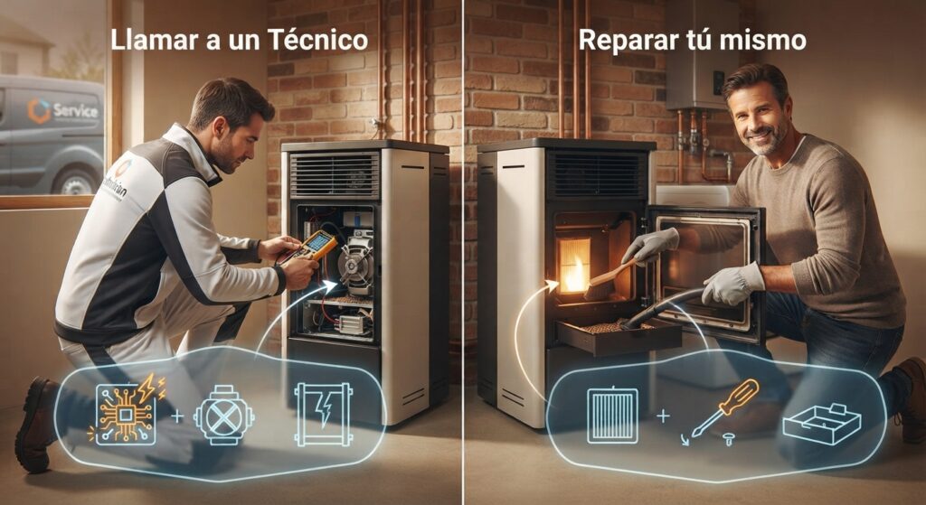 Cuándo llamar a un técnico y cuándo reparar tú mismo la estufa
